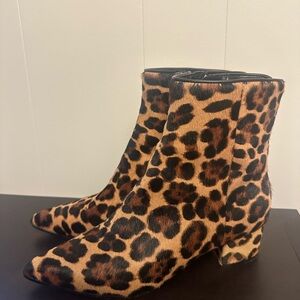 Nine West Leopard Print Ankle Boots